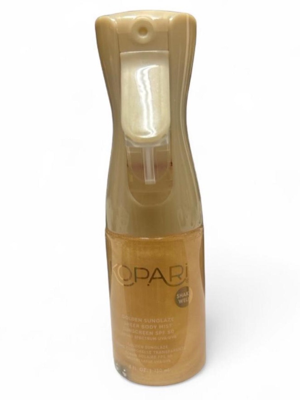 New Kopari golden sun glaze sheer body mist+ sunscreen SPF 50.